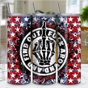 American Flag Skeleton Finger Tumbler Wrap: Patriotic 2nd Amendment (PNG)