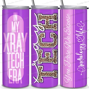 X Ray Tumbler, 20 Oz Skinny Tumbler, Sublimation Design, Radiology Life Tumbler Wrap, Straight Tumbler PNG, You Pose We Expose Leopard Print