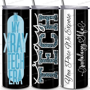 X Ray Tumbler, 20 Oz Skinny Tumbler, Sublimation Design, Radiology Life Tumbler Wrap, Straight Tumbler PNG, You Pose We Expose Leopard Print