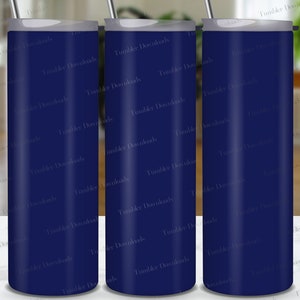 Solid MidNight Blue Tumbler, 20 oz Plain Blue Dark Tumbler Sublimation Design Blue Color Tumbler PNG, Blue Background Tumbler Skinny Tumbler