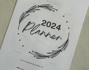 Simple 2024 Planner gratitude diary