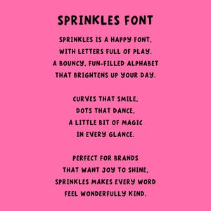 Verspielte Display-Schrift, süße Kinderschrift, Cricut-Schrift für Aufkleber, Canva-Schrift, handgezeichnete Großbuchstaben Bild 3