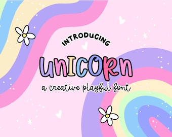 Playful Handwritten Font, Whimsical Kids Font for Birthday Invitations, Cricut Crafts, Stickers and Branding