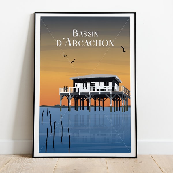 Affiche Bassin d'Arcachon