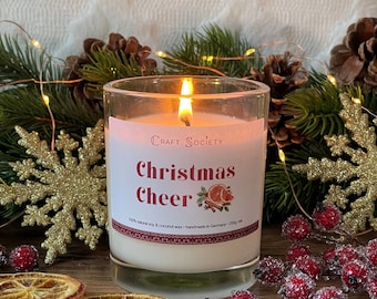 Christmas Cheer Scented Candle – Festive Holiday Scents