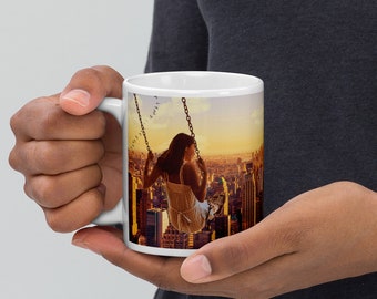 Tazza Swing in New York, aggiungi un tocco di gioia alla tua routine quotidiana! tazza da 11 once, tazza da 20 once, tazza regalo.