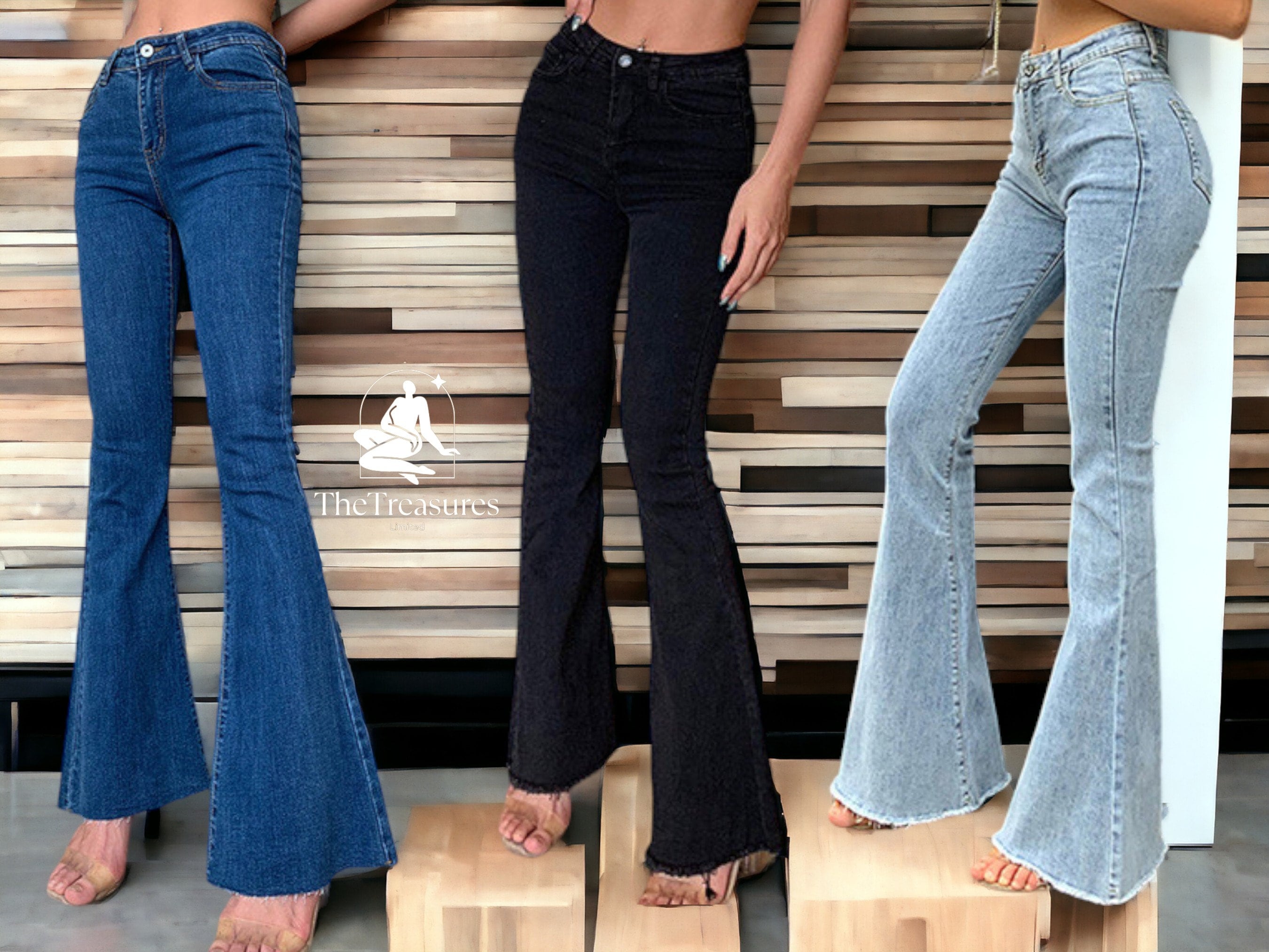 Jeans de mujer, jeans de pierna recta mujeres, jeans sueltos