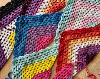 pride bandana crochet headscarf for parade trans lesbian bi nonbinary lgbt accessory queer fashion pride outfit kerchief flag headband gift