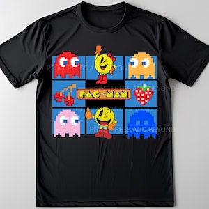 The Pacman Bunch PNG Cool Classic Game Design Instant Digital Transparent Download