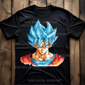 Goku Dragon Ball Z PNG Cool Design Instant Digital Download