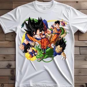 Goku And Friends Dragon Ball Z Cool Design Instant Digital Download
