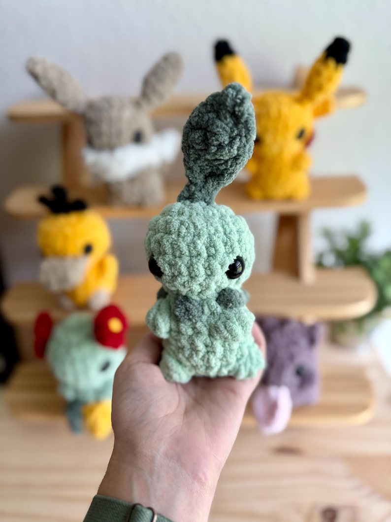 Virkmönsterpaket med Pokémon, utan sömnad och med låg sömnad i PDF-format (7 mönster) bild 3