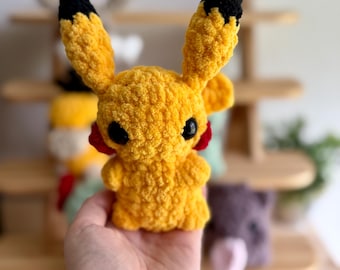 No Sew Pikachu Crochet Pattern (PDF Download)