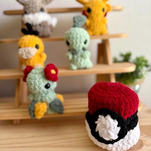 Virkmönsterpaket med Pokémon, utan sömnad och med låg sömnad i PDF-format (7 mönster) bild 8