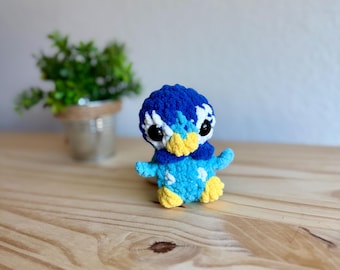 No Sew Crochet Piplup Pattern, Amigurumi Pokemon (PDF Pattern)