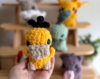 No Sew Psyduck Crochet Pattern, Pokemon Amigurumi (PDF Pattern)