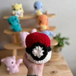 Patrón de pokebola de crochet de costura baja en PDF