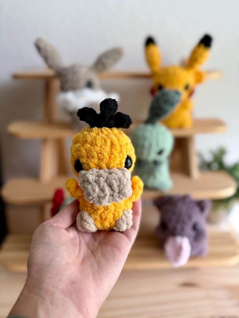 Virkmönsterpaket med Pokémon, utan sömnad och med låg sömnad i PDF-format (7 mönster) bild 2