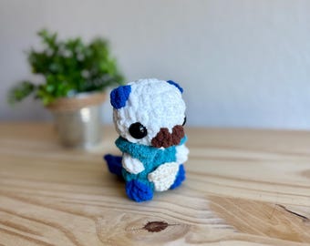 Oshawott Crochet Pattern, Low Sew Pokemon Amigurumi (PDF Pattern)