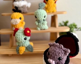 Crochet Pokemon Pattern Pack, No Sew & Low Sew PDF (7 Patterns)