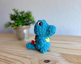 Low Sew Totodile Crochet Pattern (PDF Download) - Beginner Friendly