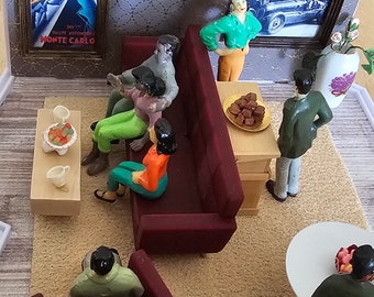 1:24 Scale Slot Car VIP Room - Vintage Elegance