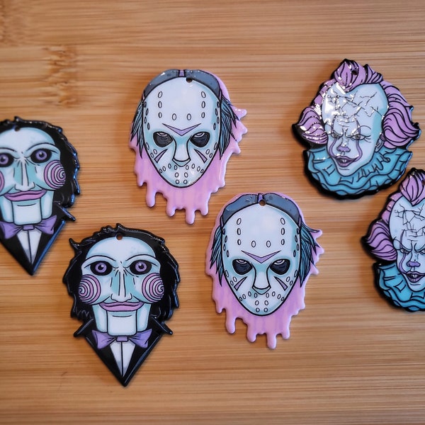 Horror Charms Jigsaw Jason Pennywise