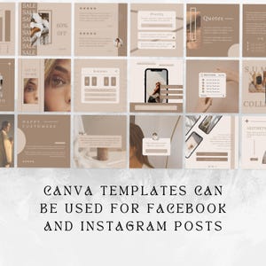 Aesthetic Canva Templates: 200 Social Media Posts + 100 Story Templates ...