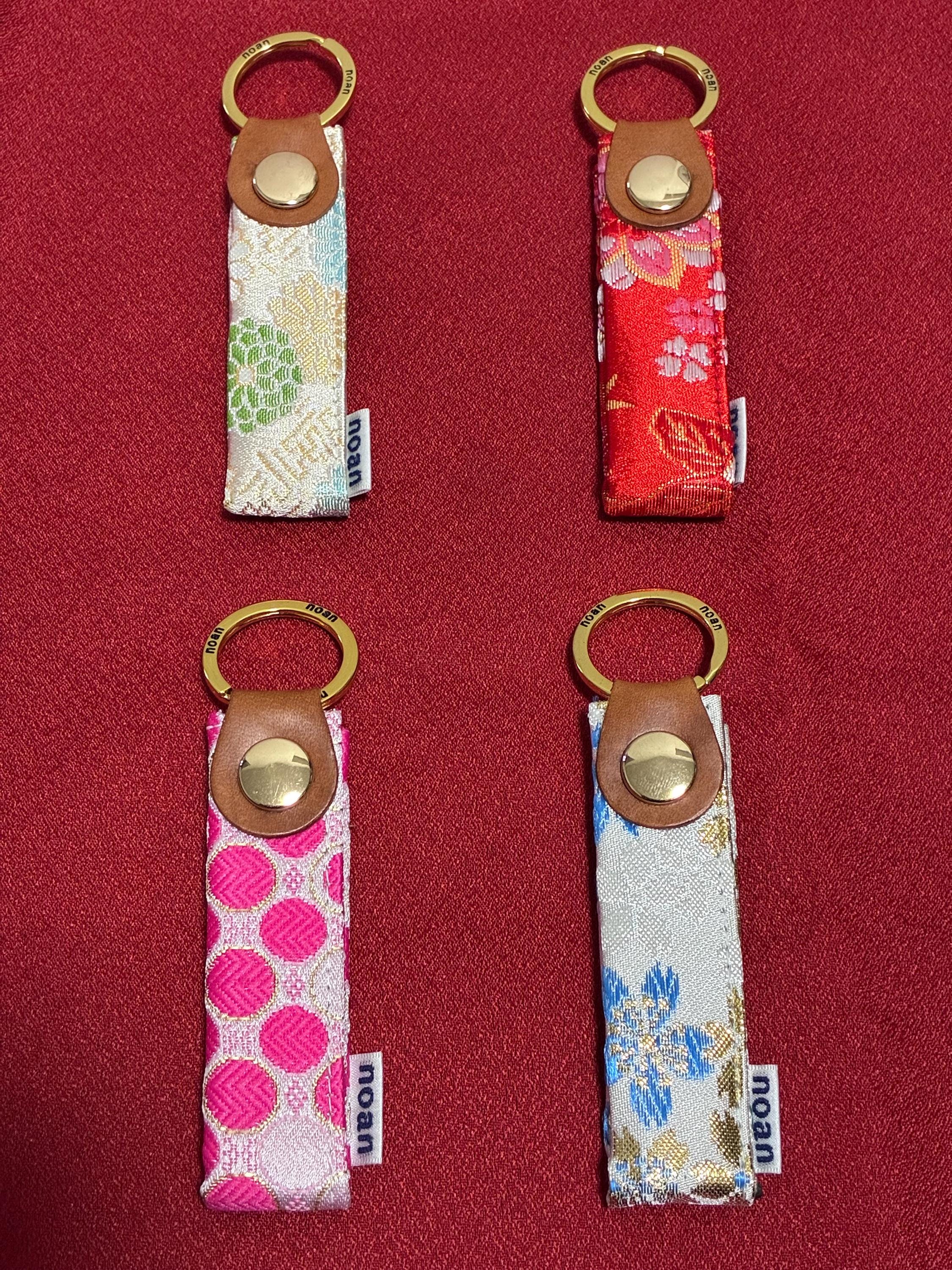 Key Ring Japanese Traditional Pattern Flower Made in Japan
