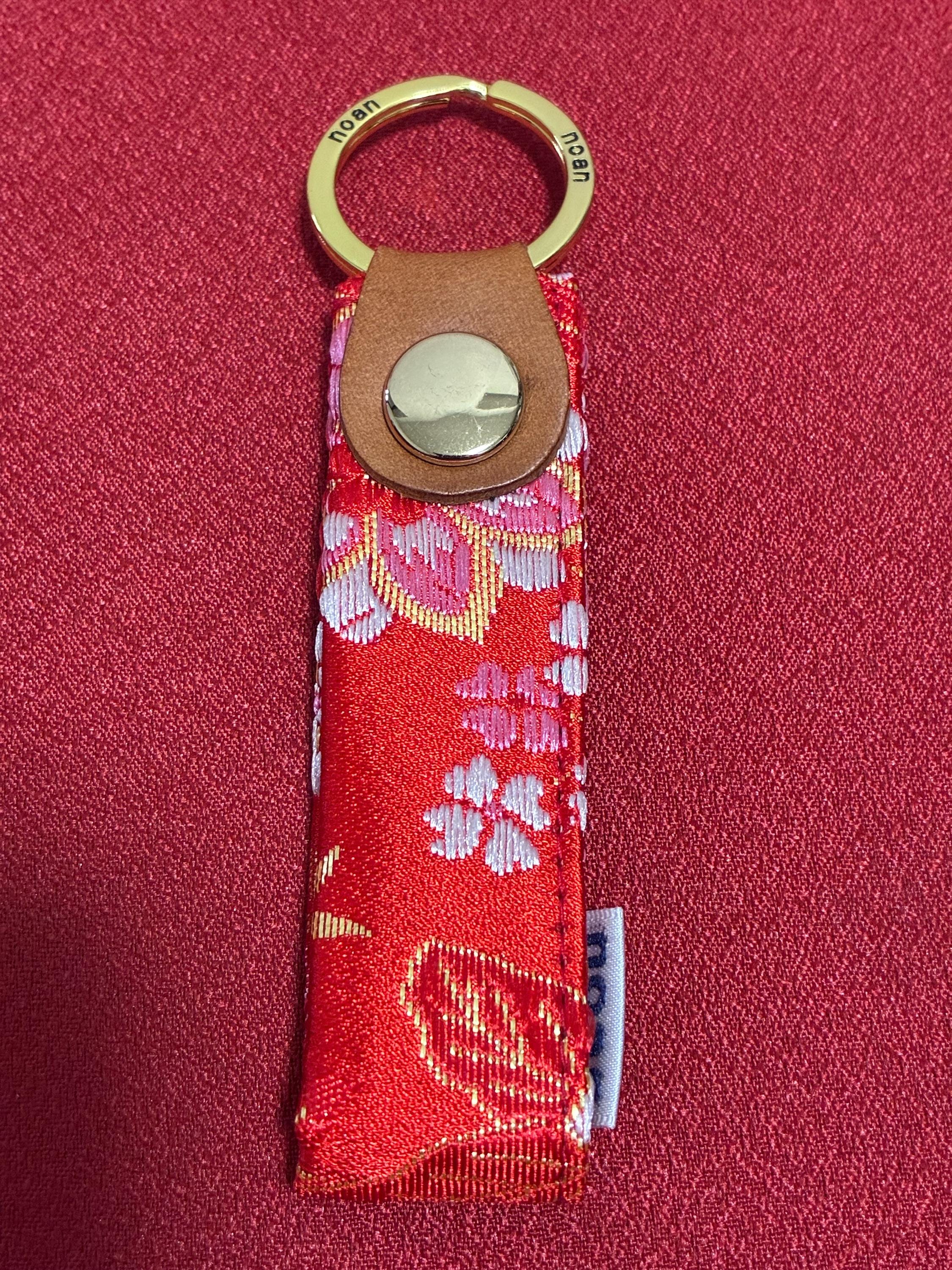 Key Ring Japanese Traditional Pattern Flower Made in Japan