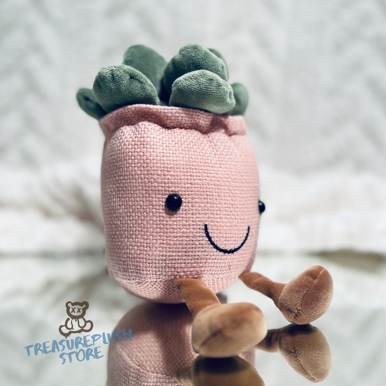 Stuffed Plant, Indoor Decor, Dog Toy, Plush Succulent Toy, Decoration