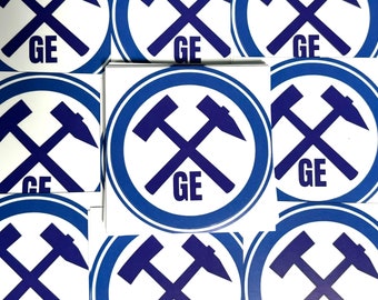 50x gelsen.klebt Logo Aufkleber Schalke