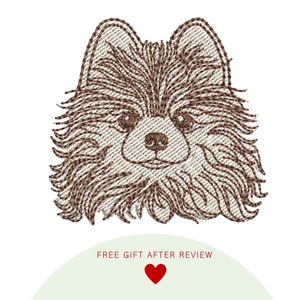 Anime Happy Spitz Puppy Dog Hund  -  Machine Embroidery Design (PES, DST, JEF) Stickdatei für Stickmaschine