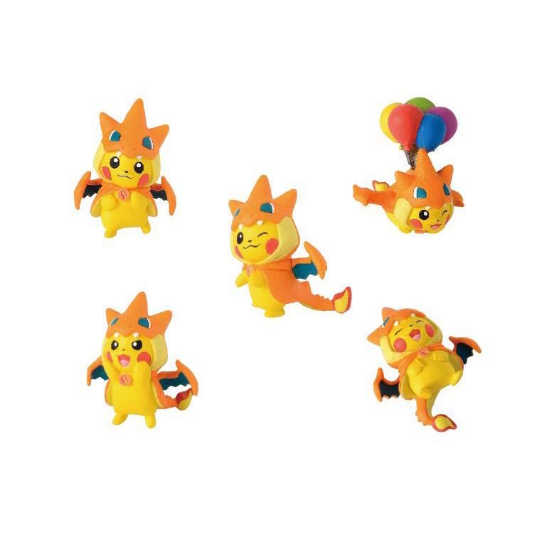 レア ポンチョ ピカチュウ フィギュア 5体セット メガトーキョー 