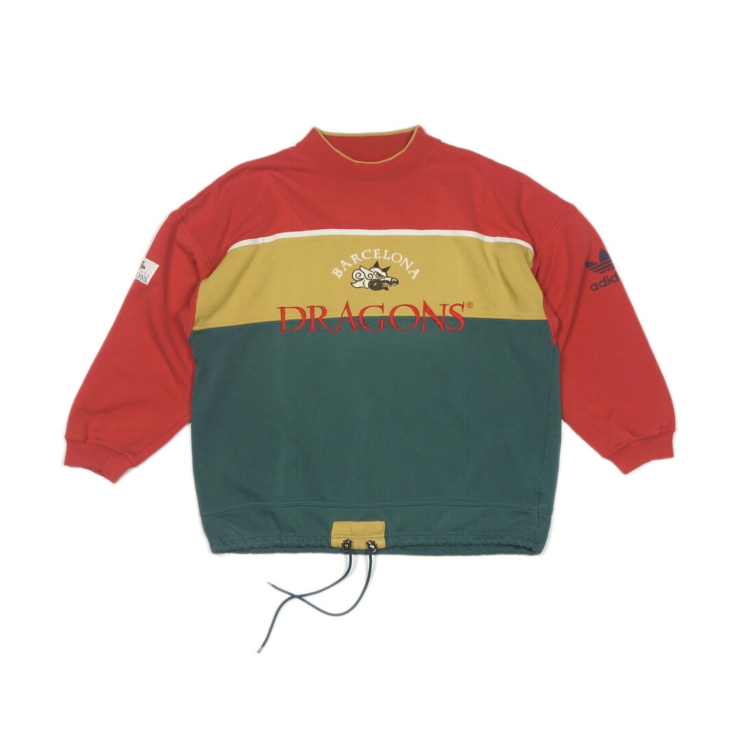 Vintage ADIDAS X Barcelona Dragons Sweatshirt | American Football ...