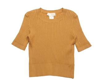 Vintage ESCADA Knit Top | Half Sleeve Sweater | S | M