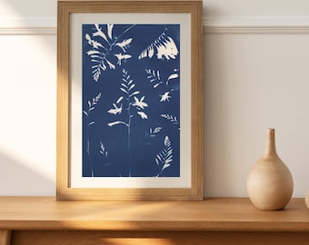 One of a kind art print, Large floral artwork A3, flower wall art