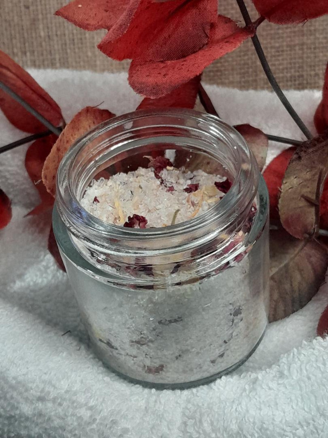 Organic Botanical Bath Epsom Salt Himalayan Salt Sea Salt Detox Flowers ...