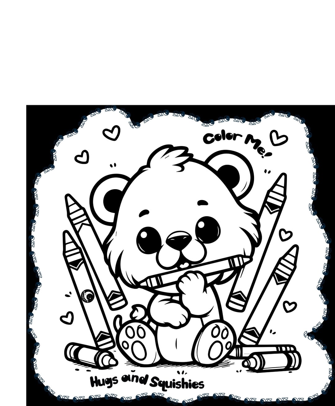 Valentines Day Printable Lion Cub Card - Etsy