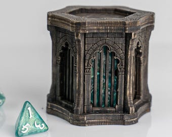 Gothic Dice Jail SVG laser cut file, dice prison for DND (digital download)