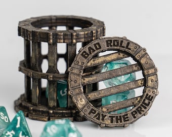 Dice Jail SVG Laser Cut File | Dice Prison for DnD, RPG Accessory (Digital Download)