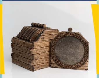 Celtic Coaster Holder SVG | Laser Cut Coaster Set Stand (Digital File)