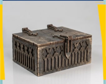 Gothic Storage Box SVG | Laser Cut Wooden Chest File (Digital Download)