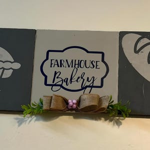 Farmhouse Bakery Wood Kitchen Wall Decor