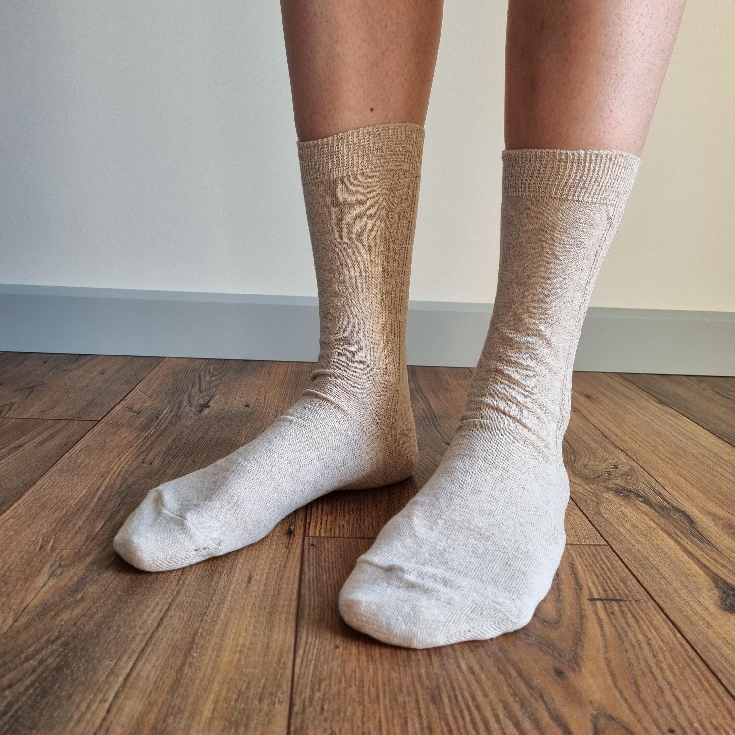 Calzini In Lino Biologico (set Da 2). Calzini Da Donna 2 Paia. Calzini Casual, Calzini Carini, Calzini Ecologici, Calzini Naturali, Calzini Yoga Unisex - Italia