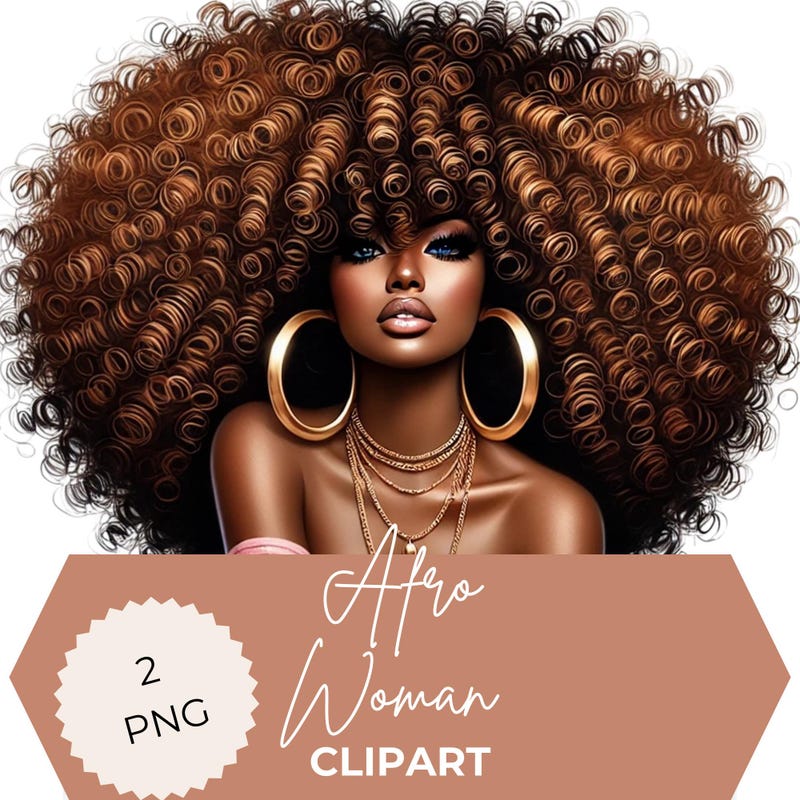 Black Woman Clipart - Etsy