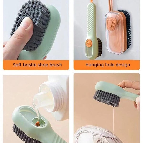 Liquid Added Shoe Brush, Stylish Shoe Brush For Sneakers