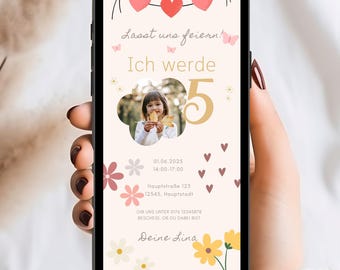 Einladung Geburtstag Digital Einladungskarten Kindergeburtstag Kindergeburtstag Vorlage Ecard Geburtstag Einladung Geburtstag Whatsapp Rosa