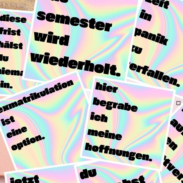 Druckbare Demotivations-Sticker, Sofort-Download, 10 Sarkastische und Lustige Aufkleber für Planer und Kalender, Aufkleber für Uni Studium