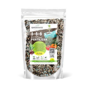 Gardenwise 6-6-6 All-Purpose Professional Fertilizer Plant Food for Indoor/Outdoor Gardening